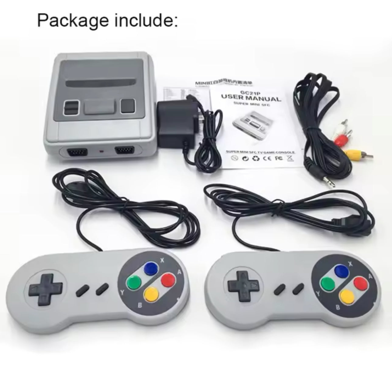 Mini Retro TV Game Console Built-in 620 Class Games With 2 Controller