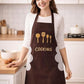 MHome Waterproof Kitchen Aprons for Women, Cooking Apron for Cooking, Baking, Chefs Apron with Pocket, Premium Aprons as a Gift for Mum, Wife, Girlfriend, Grandma-Various Colours