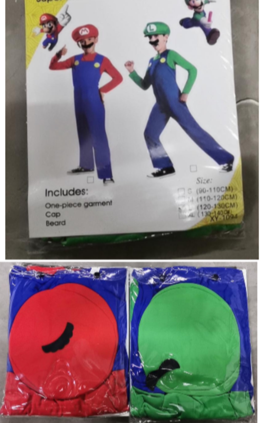 Luigi Themed Cosplay Costume for Kids-Various Colours