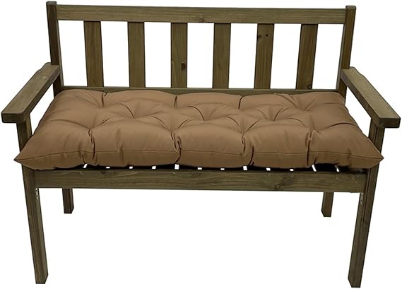 MHome Tufted Seat Cushion with Ties – Soft Chair/Bench Pad (Multiple Colours)