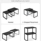 MHome Stackable Cabinet Organizer Shelf Set of 2 for Kitchen Counter Storage