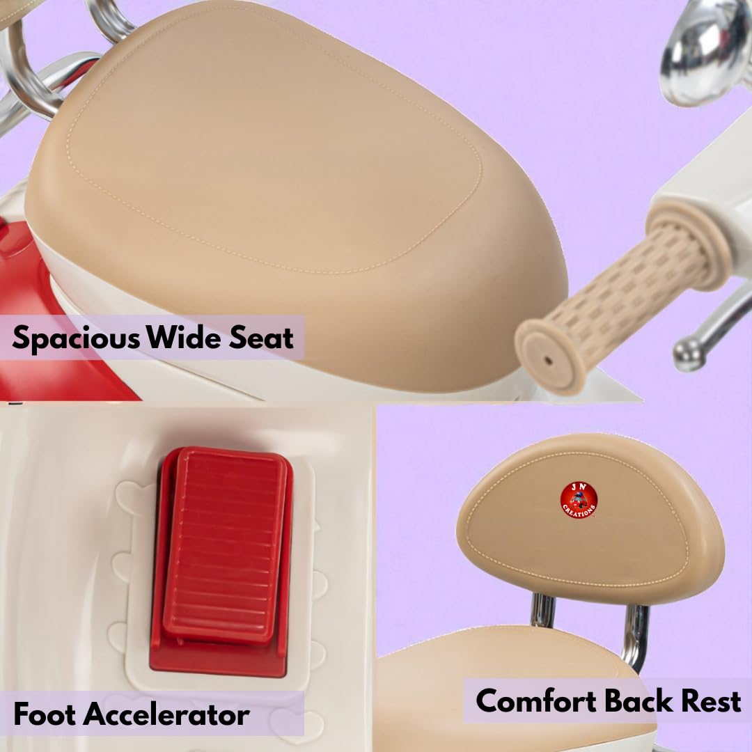 Kids Simulation Electric Motorbike | LED Headlight | Music & Stories | One-Button Start