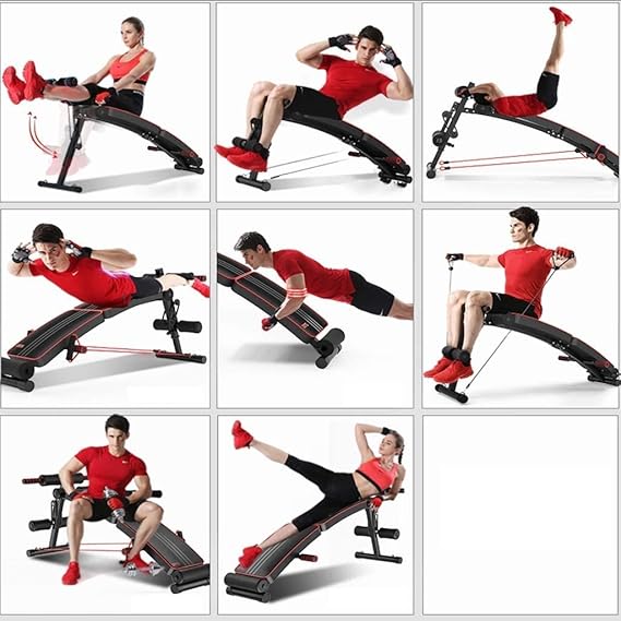 Pro-Sportz Adjustable Sit-Up & Ab Bench – Full Body Home Gym Trainer