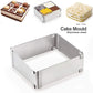 Stainless Steel Adjustable  Square Cake Mold
