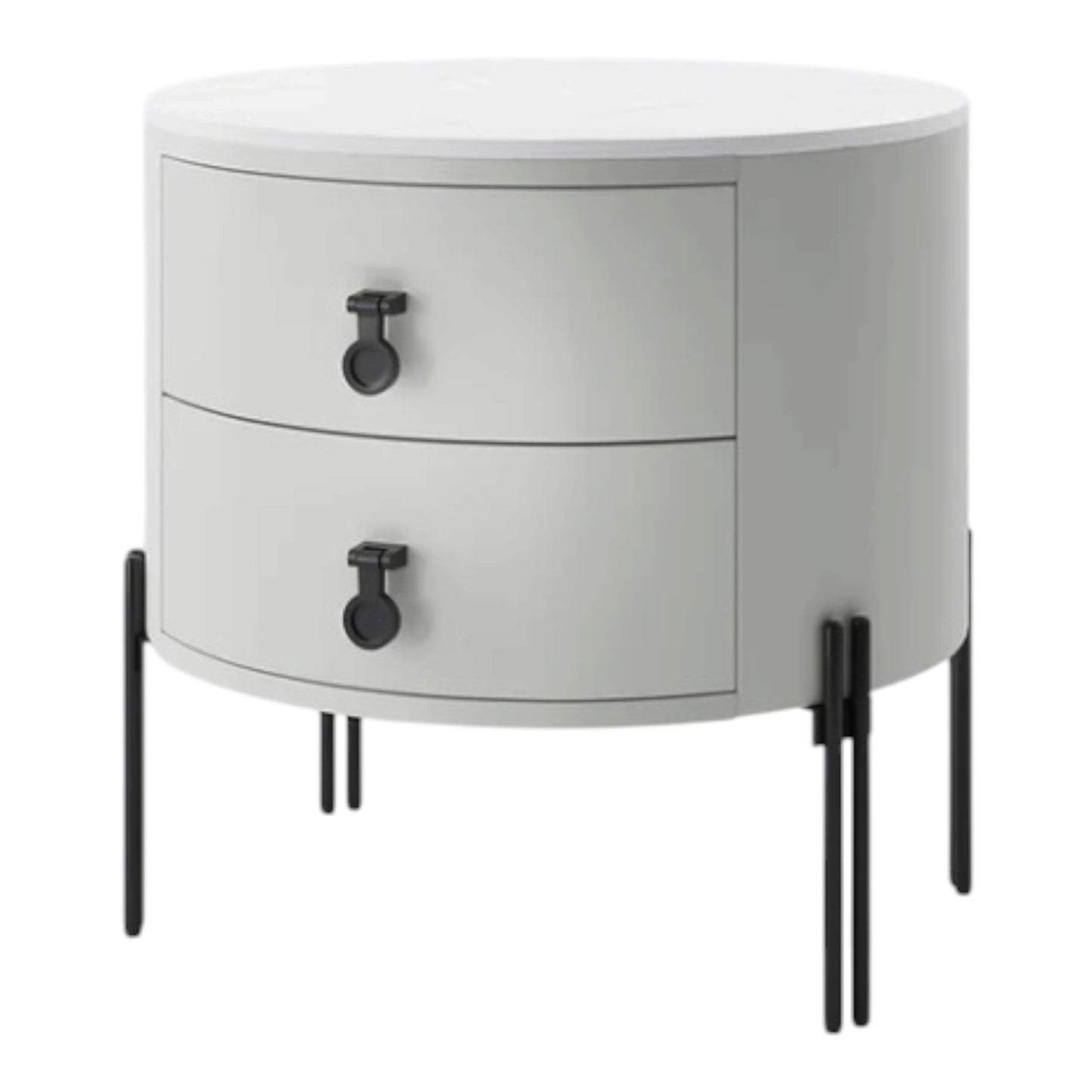 MFURN Modern 2-Drawer Nightstand, Storage Bedside Table for Bedroom, Living Room-Various Colours