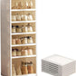 6 Tier Foldable Shoe Rack Organizer with Magnetic Clear Door