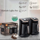 RAF R.109 Dual Turkish Coffee Maker – 2-Cup Electric Coffee & Tea Machine with Smart Anti-Overflow Sensor, 1200W, Reusable Filter