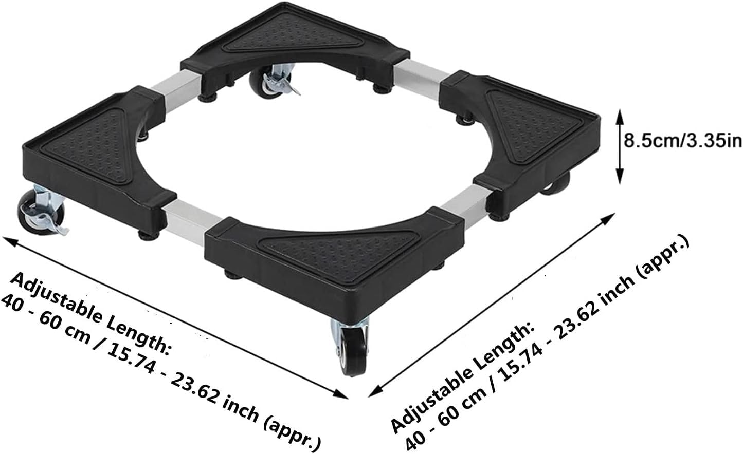 MHome Adjustable Mobile Base Dolly for Large Appliances, 200kg Capacity
