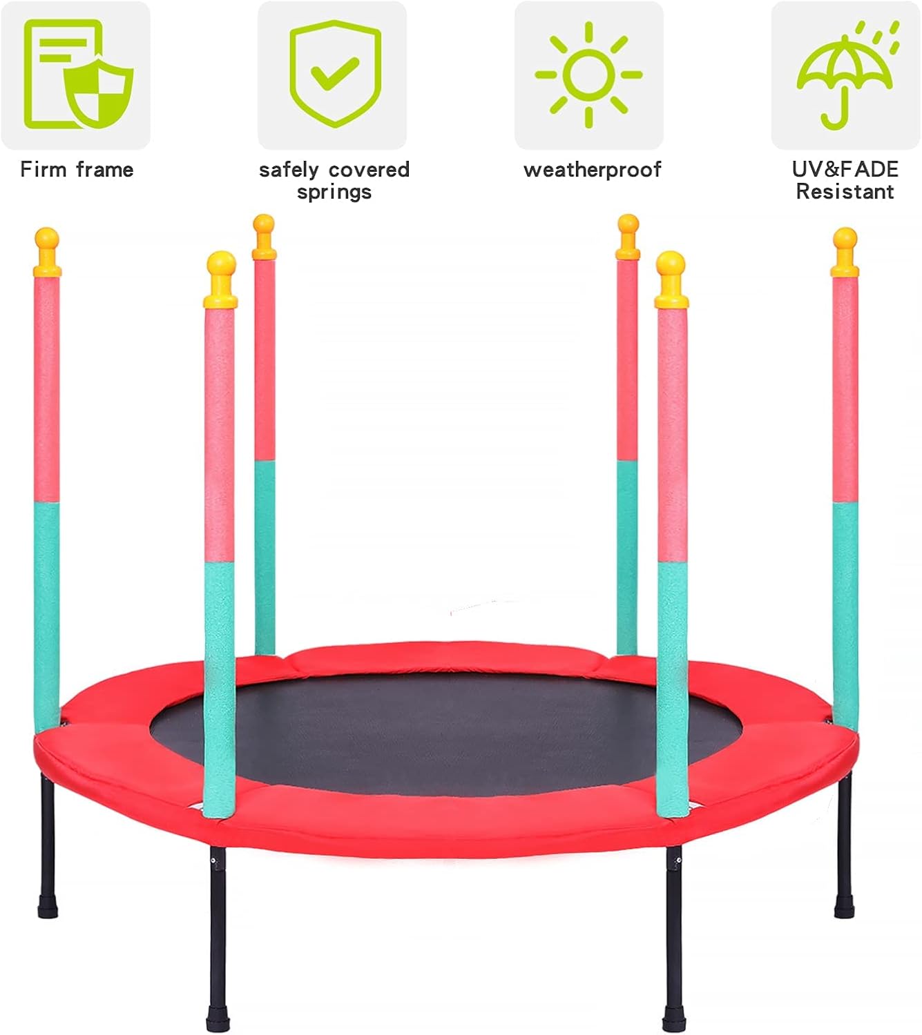 MBaby Mini Safety Trampoline with Enclosure Net – Indoor & Outdoor Play