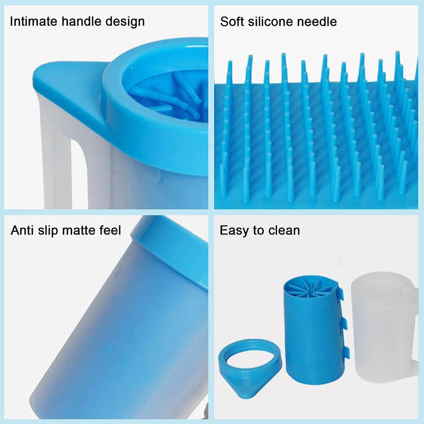 Silicone Pet Paw Cleaning Brush with Cup