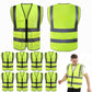High Visibility Safety Reflective Jacket For Work, Cycling Or Running