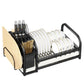 MHome Carbon Steel Kitchen Storage Rack – Multifunctional Dish & Cutting Board Organizer