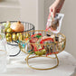 MHOME Metal Fruit Bowl Wrought Iron Basket Modern Kitchen Storage