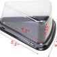 12Pcs Triangular Clear Container Pod With Black Base