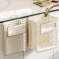 Hanging Kitchen Trash Can, Collapsible Waste Bin, Small Plastic Folding Hang Garbage Can for Cabinet Bedroom Bathroom Kitchen Office Car.