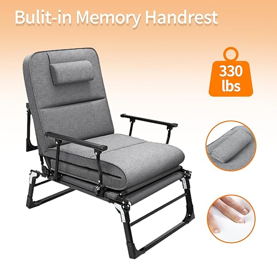 MFurn 3-in-1 Folding Recliner Chair Bed – Adjustable & Space-Saving