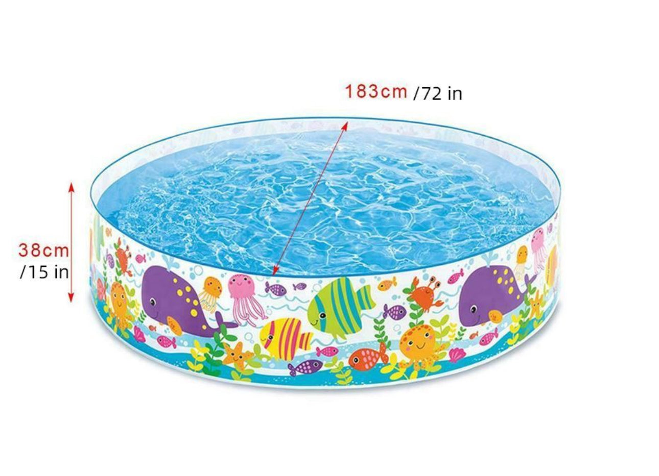 1.83m x 38cm Kids Swimming Pool