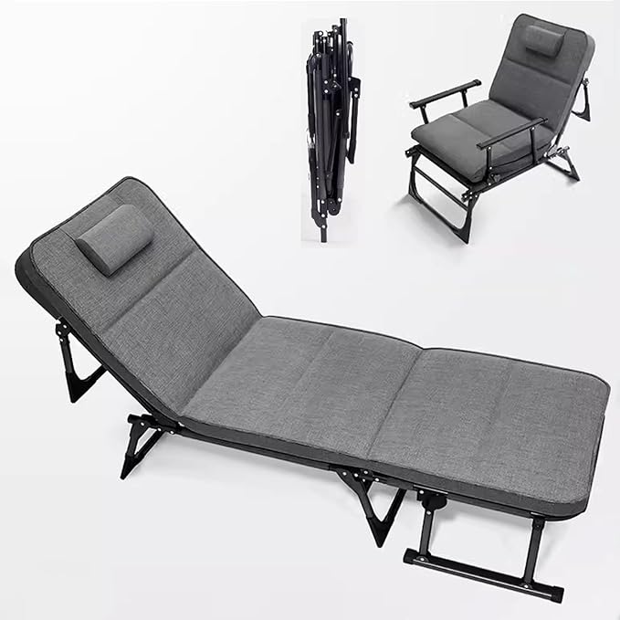 MFurn 3-in-1 Folding Recliner Chair Bed – Adjustable & Space-Saving