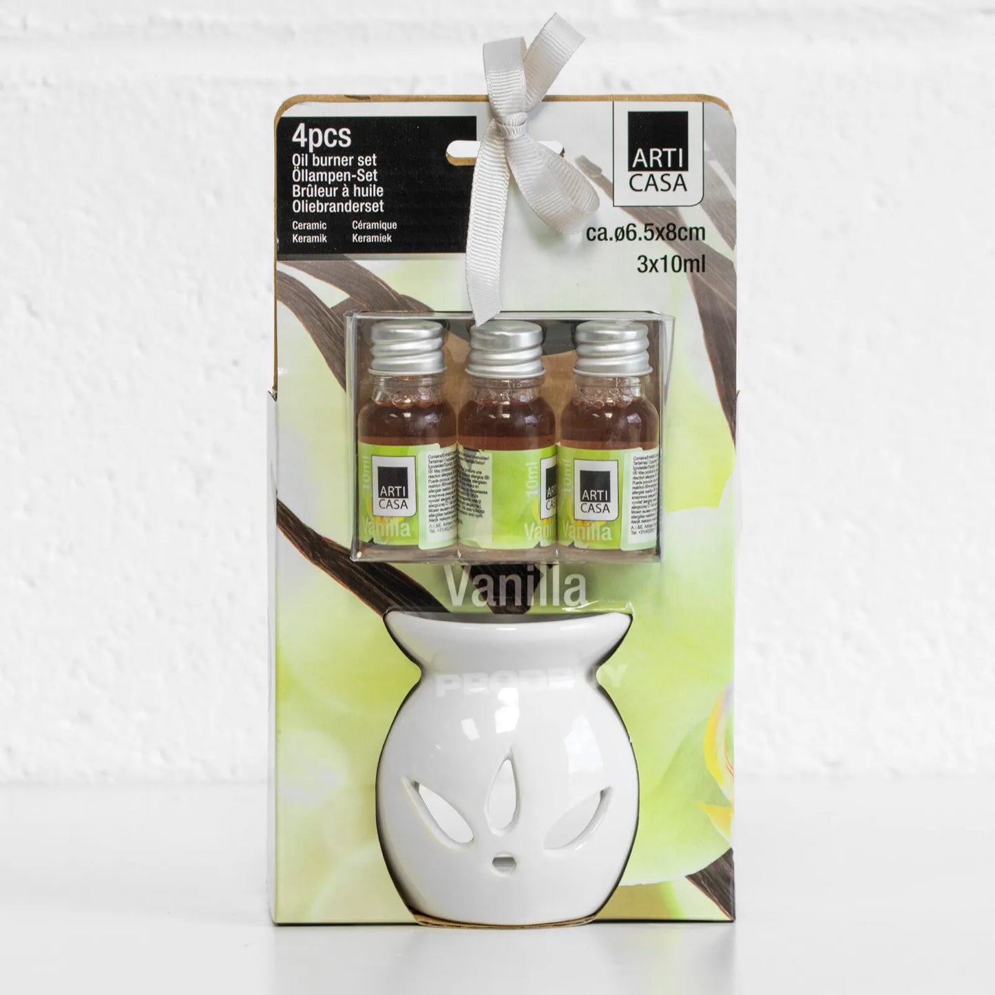Oil Burner Fragrance Scented Gift Set 10ml White Tea Light Candle Holder Decor