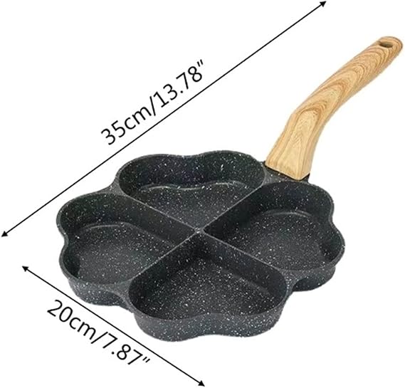 Egg Frying Pan Cast iron 4 grids