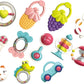 Baby Rattles & Teether Toys Set – 12 PCS Sensory Toys for Newborns (0–12 Months)