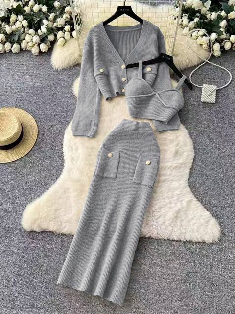Ladies Trendy Winter Suits 3pc-Various Colours