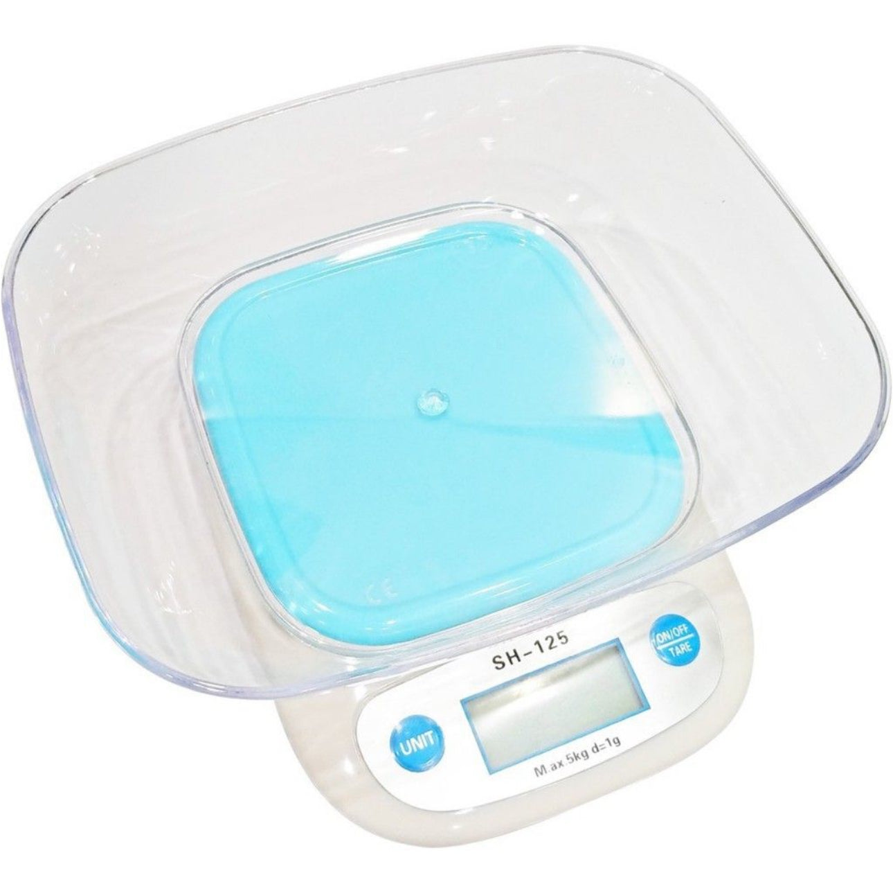 Electronic Digital Kitchen Scale - Weighs Max 5kg, Measures in 4 Different Units