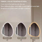 MHome Teardrop LED Wall Mirror with 3-Colour Adjustable Lighting