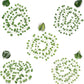 5Pcs Artificial Green Leaf Plants