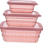 Fridge Container Set of 3 With Lids And Handles