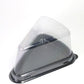 12Pcs Triangular Clear Container Pod With Black Base