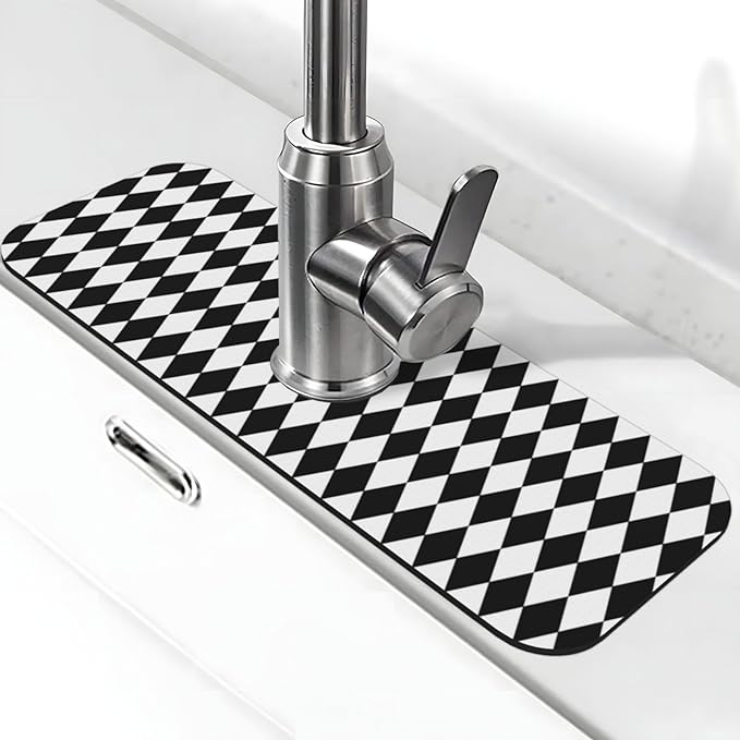 4PC Absorbent Sink Drying Mat Set