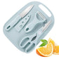 Magicorange Travel Cutting Board Set With Knife, Peeler, Scissors