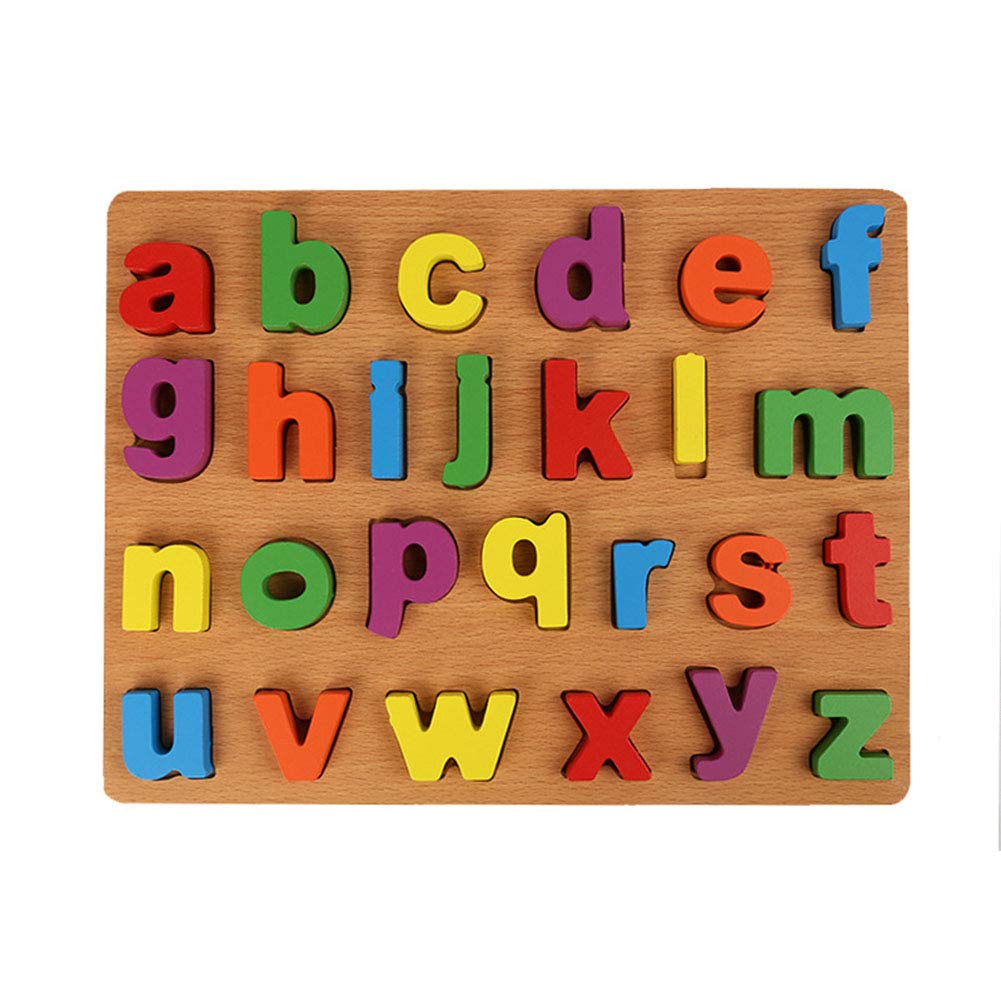 Wooden Alphabet Puzzle Board – Colorful Learning Toy for Toddlers & Preschool Kids