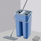 MHome Mop with Bucket – Flat Microfiber Mop with Self-Clean System (Blue)