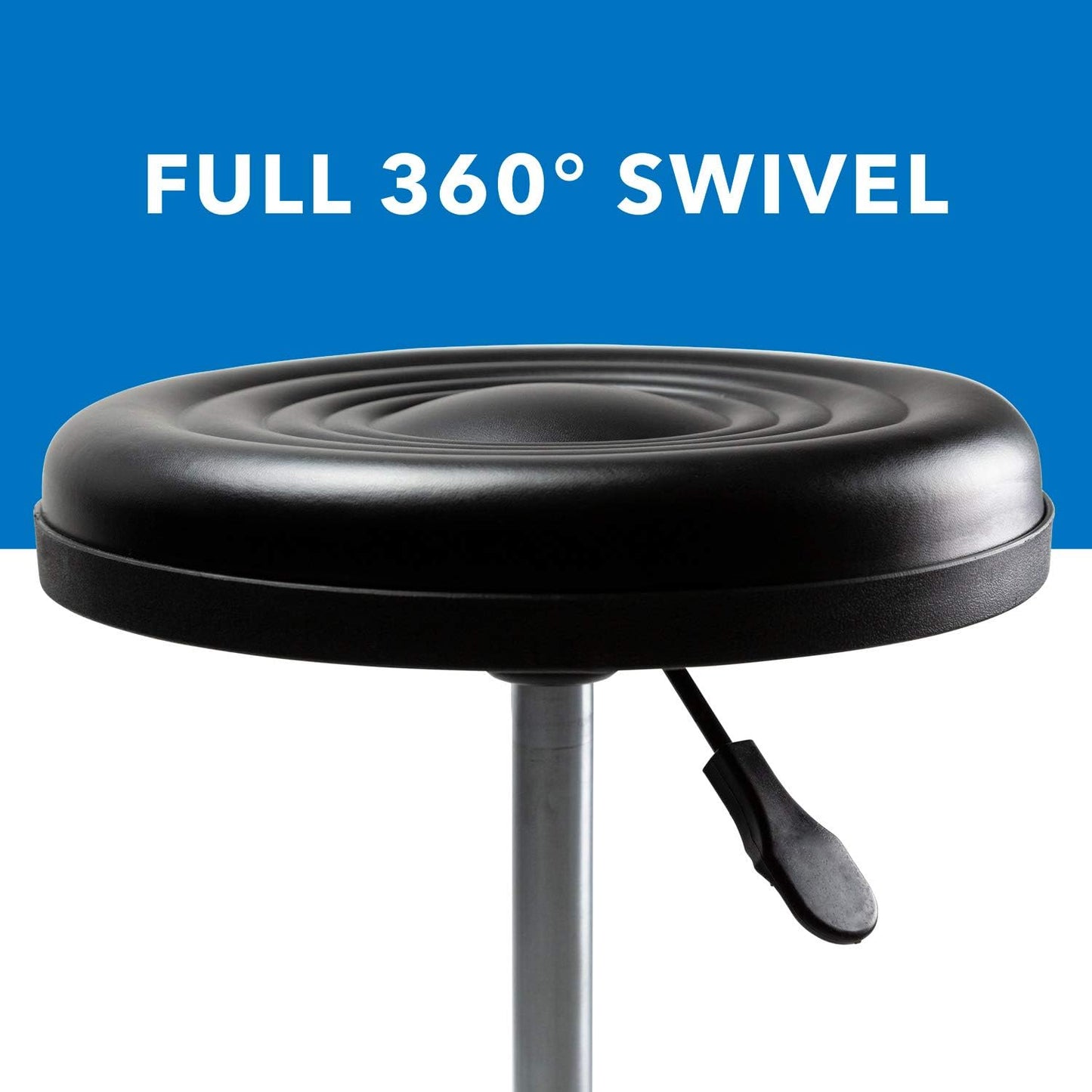 MFurn Adjustable Rolling Stool with Wheels