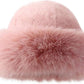 Fluffy Faux Fur Russian Hat for Women – Winter Warm Plush Hat