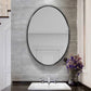 MFURN Large Oval Mirror Metal Frame Gold Or Black