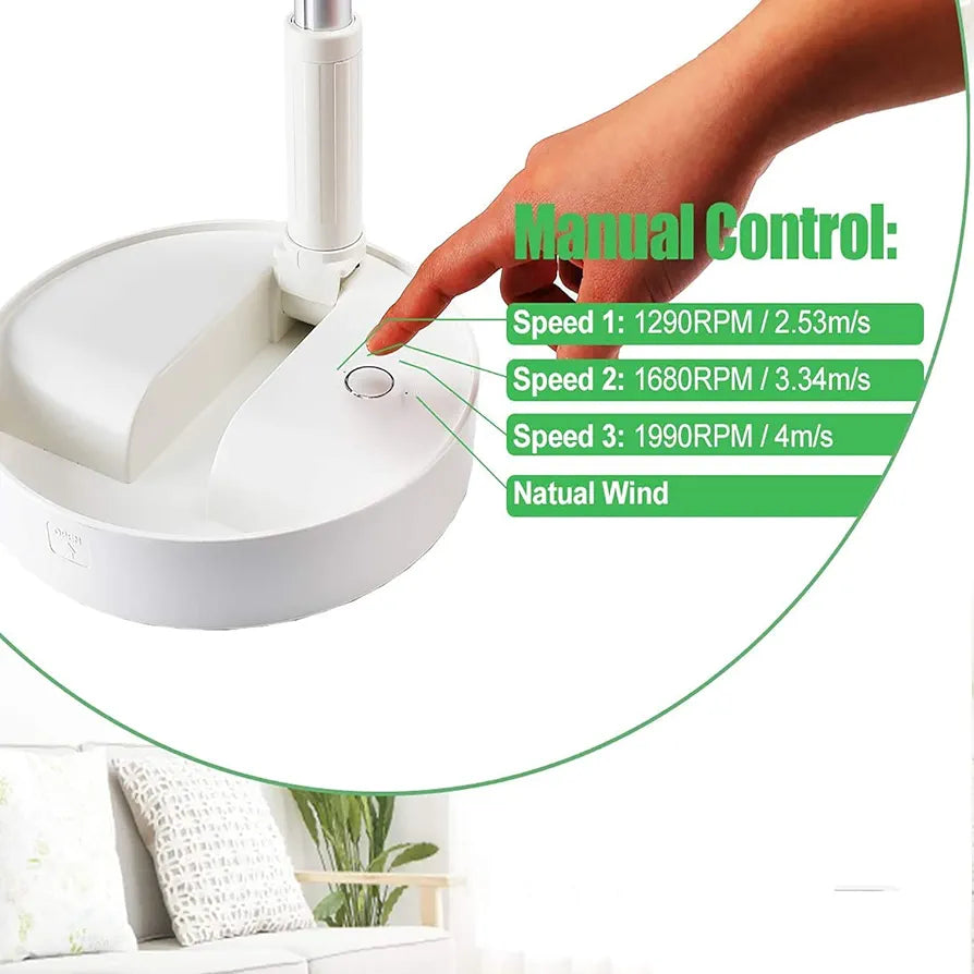 Portable Rechargeable Foldable Desk Fan