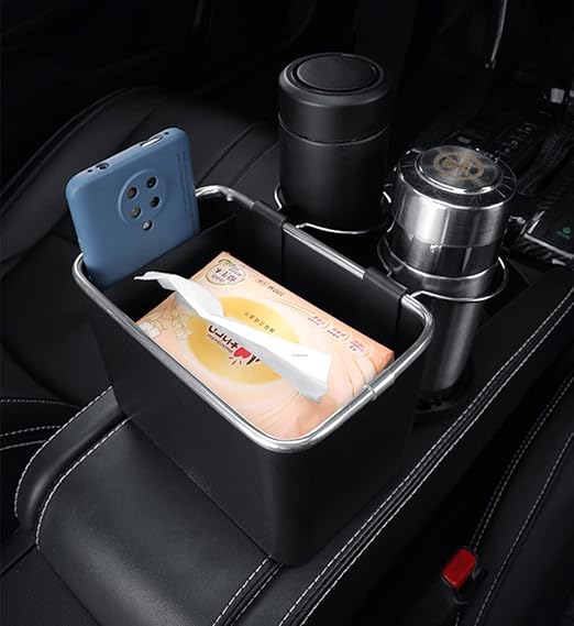 Tissue Storage Box With 2 Fordable Cup Holder