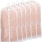 Re-Usable Full Zipper Clothes Cover Bag 5pcs 60 x 100