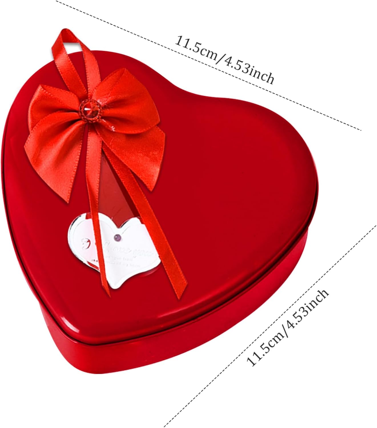 Valentine’s Day Rose Bear Gift Box – Artificial Rose Teddy with “I Love You” Design (Red)