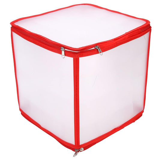 MHome Christmas Ornament Storage Box – Red Trim