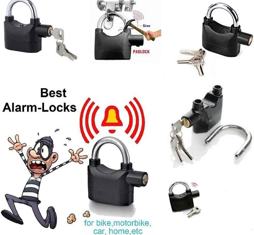 Padlock for Motorcycle Bike Bicycle Perfect Security With 110dB