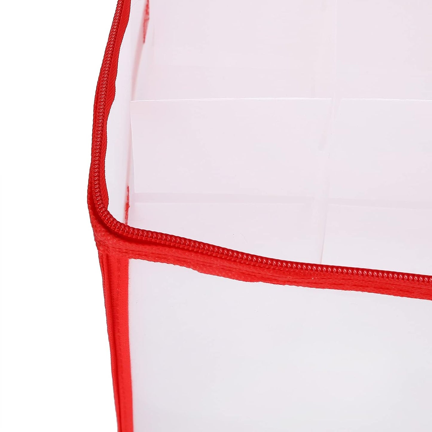 MHome Christmas Ornament Storage Box – Red Trim