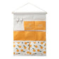 7 Pockets Orange Hanging Storage Bag Wall Door Closet Organizer