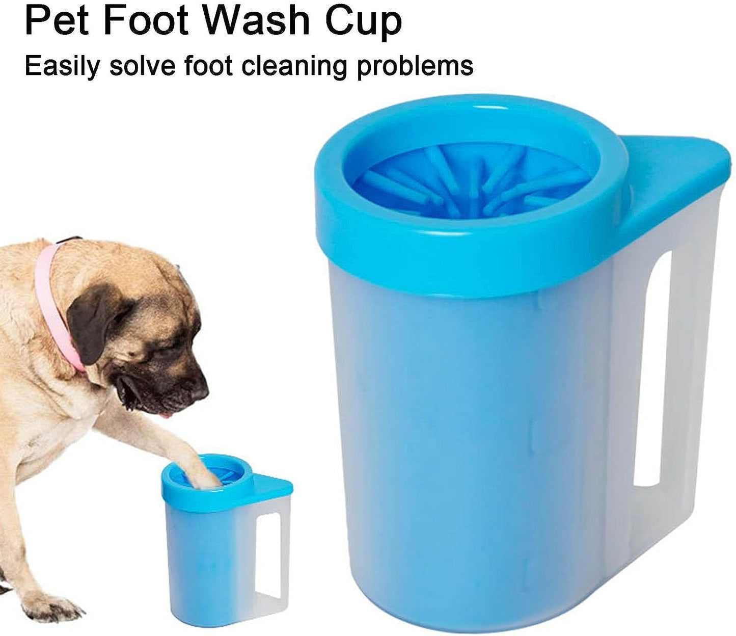 Silicone Pet Paw Cleaning Brush with Cup