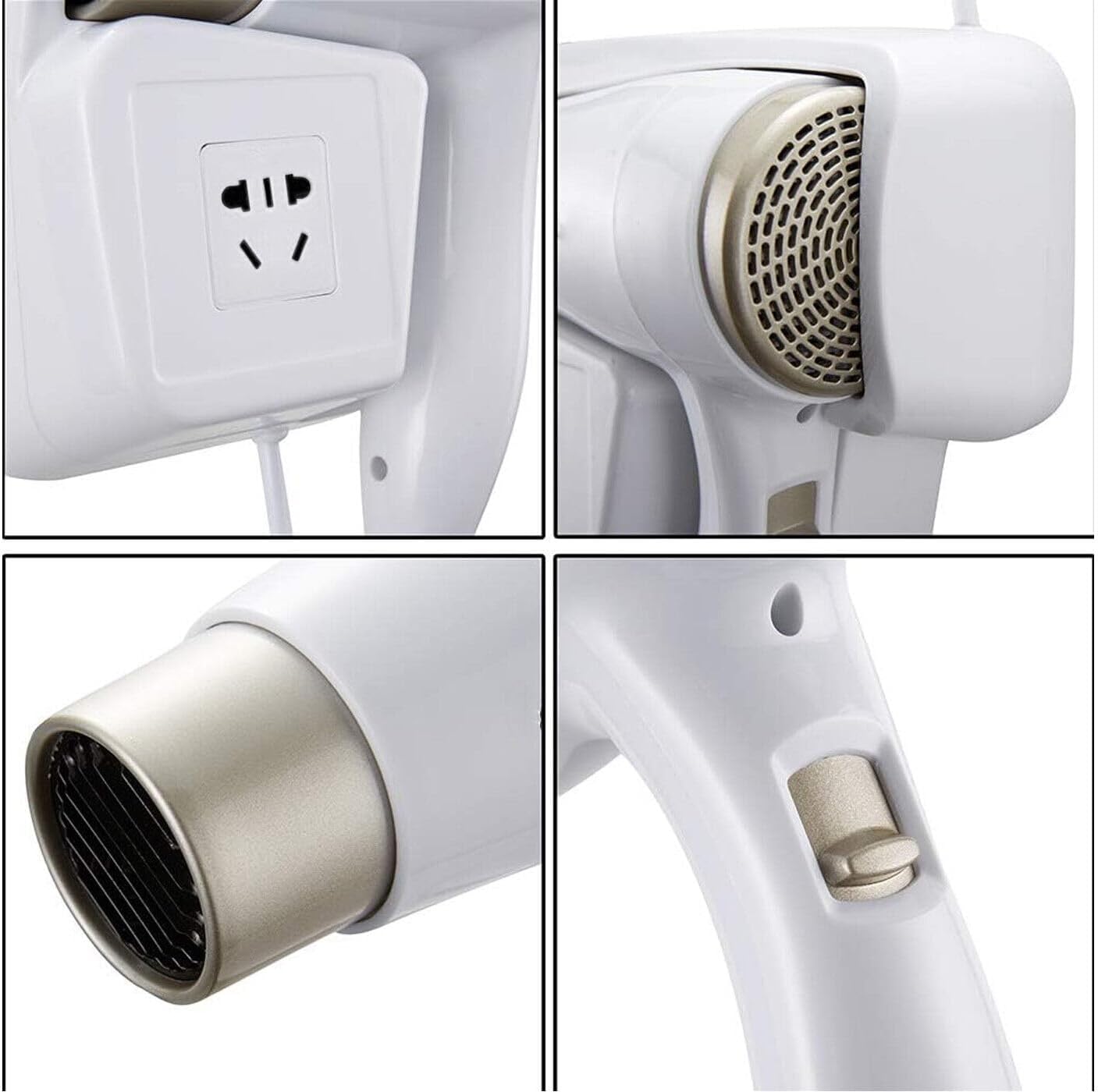 MTech 3000W Hot & Cold Wall-Mounted Hair Dryer – Professional Home & Hotel Use