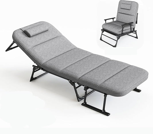 MFurn 3-in-1 Folding Recliner Chair Bed – Adjustable & Space-Saving