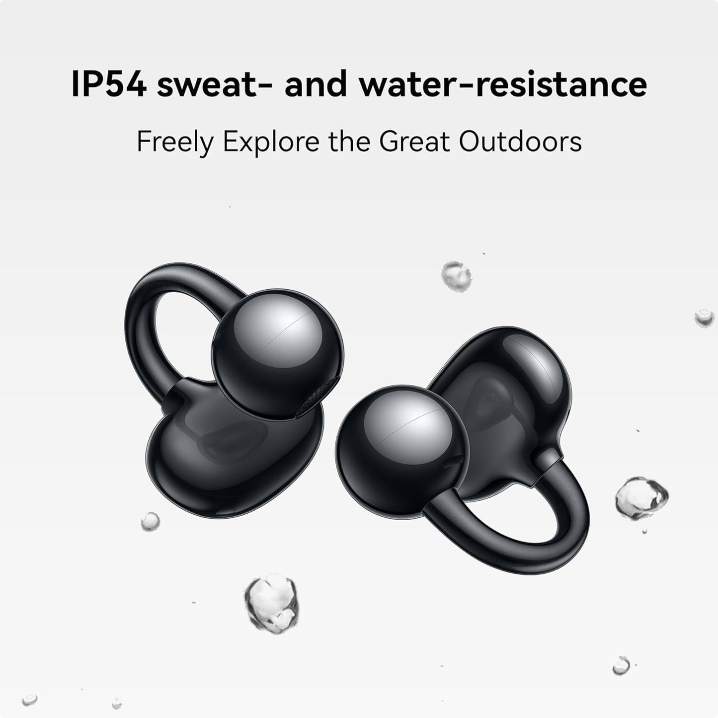 Open-Ear Wireless Earbuds – Bluetooth 5.4, ENC Noise Cancelling Mic, 40H Battery